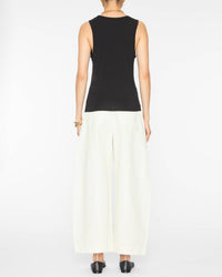 APIECE APART Uri Low-cut Tank Top in black - women's tank top - detail view