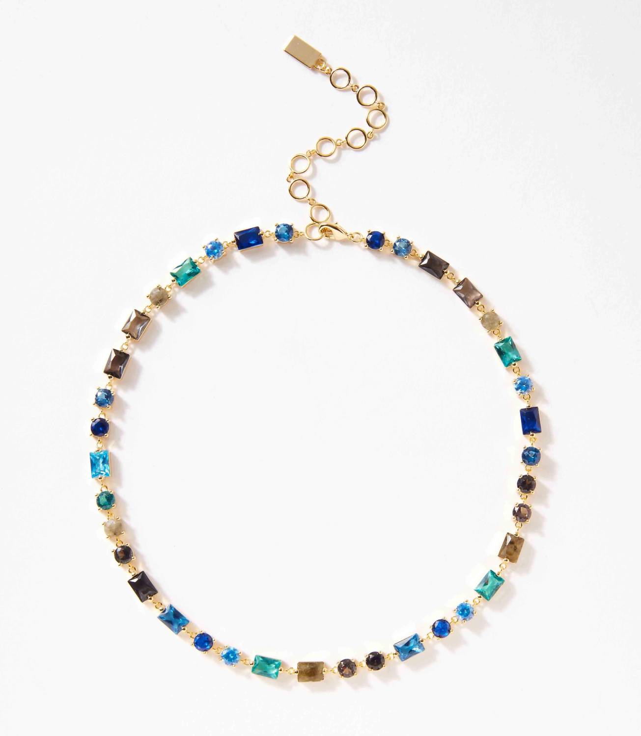 NATIVE GEM Women's Atlantis Crystal Necklace in blue - women's jewelry