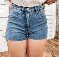 Rock & Roll Denim - Women's Zig Zag Detail Shorts