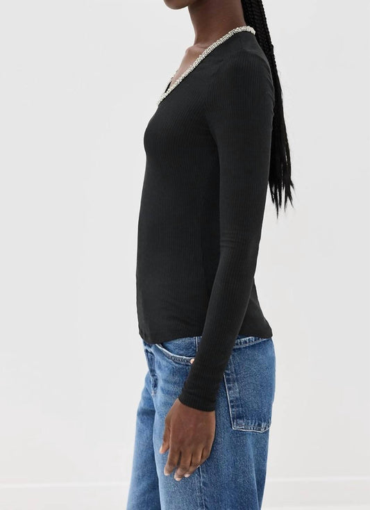 Simkhai - Janay Long Sleeve U-neck Top