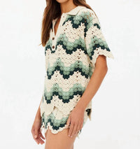 The Upside - Women's Tidal Sagra Crochet Shirt
