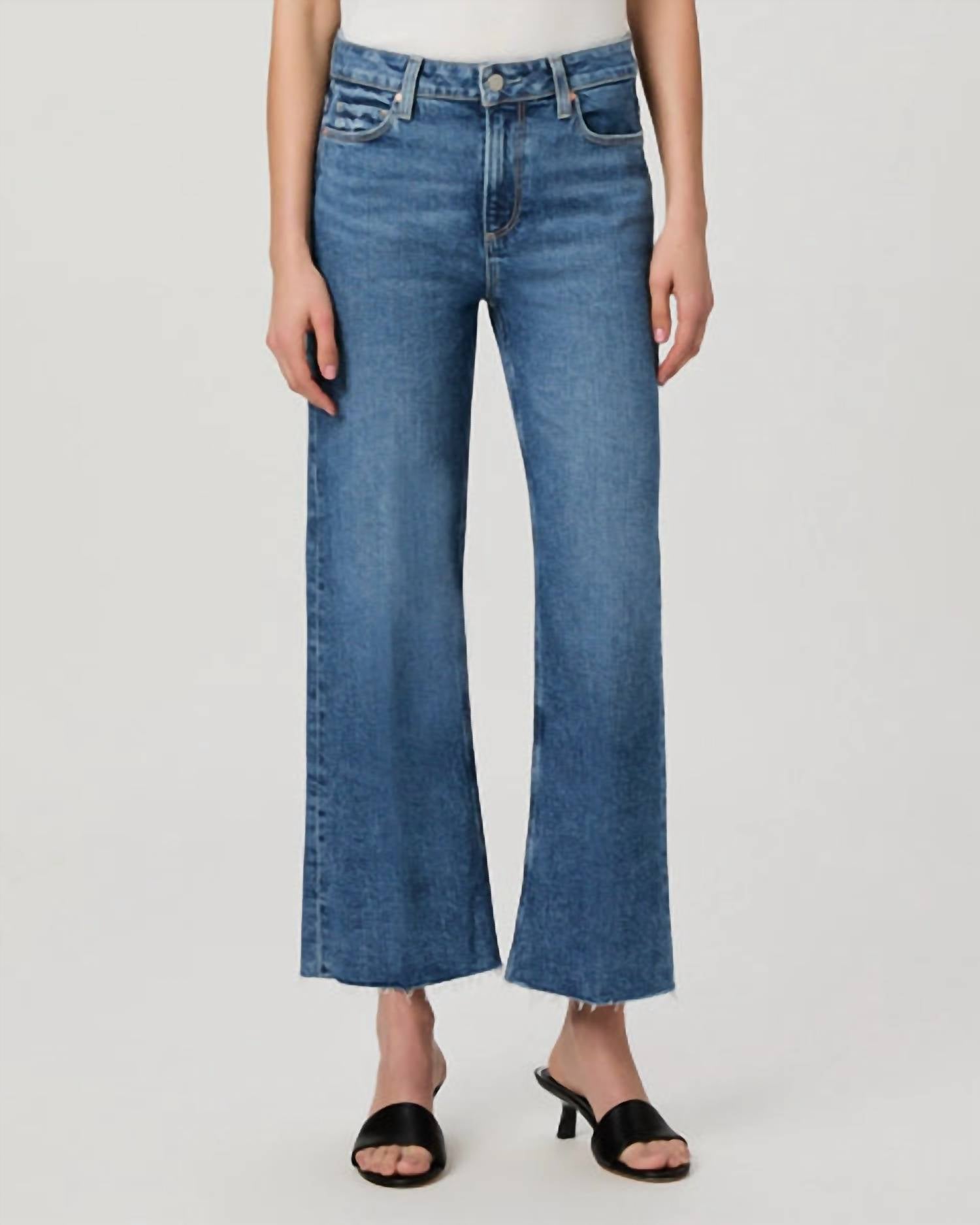 Paige - Women's Leenah Ankle With Raw Hem Jeans