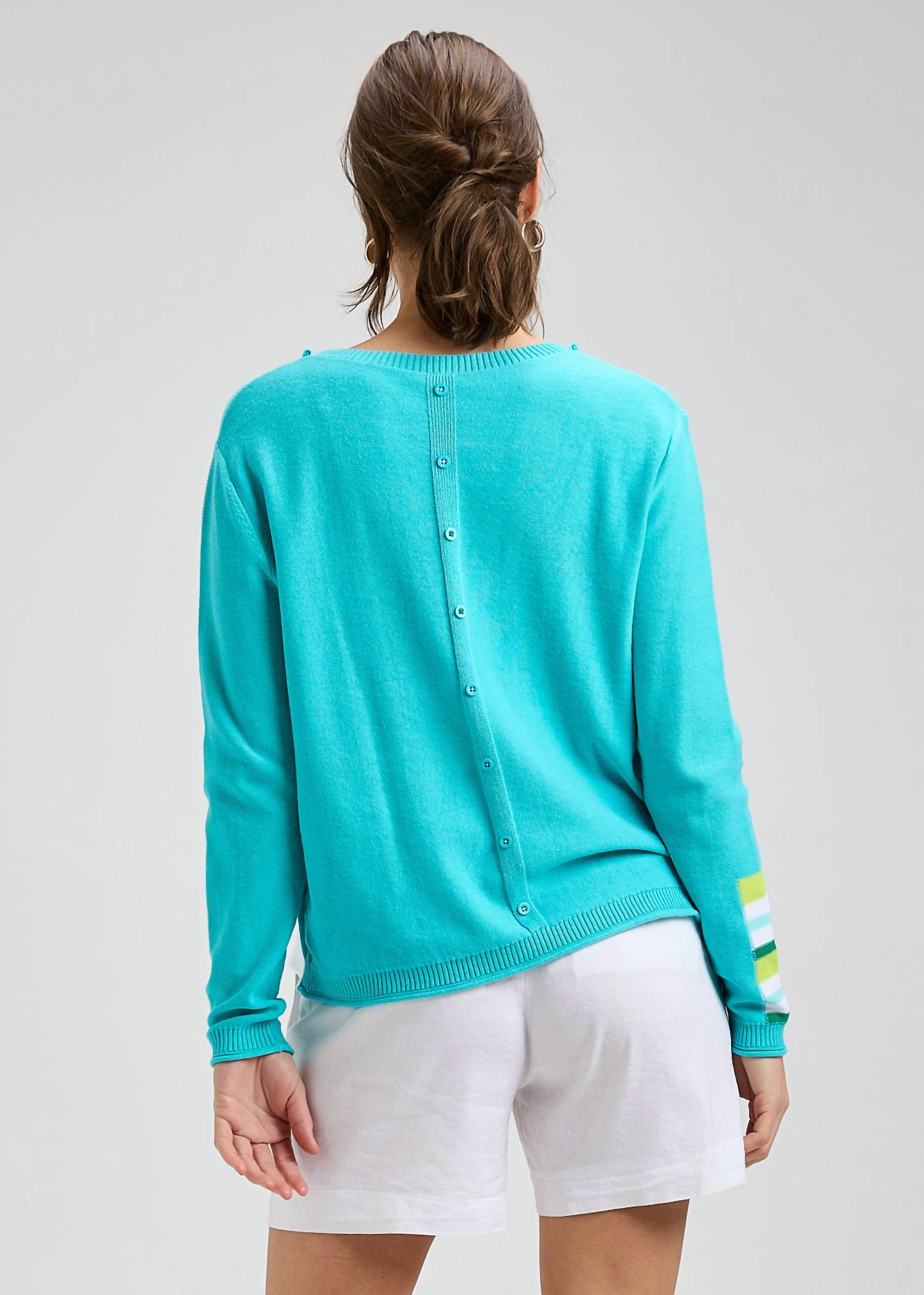 Zaket & Plover - Roll Trim Long Sleeve Sweater