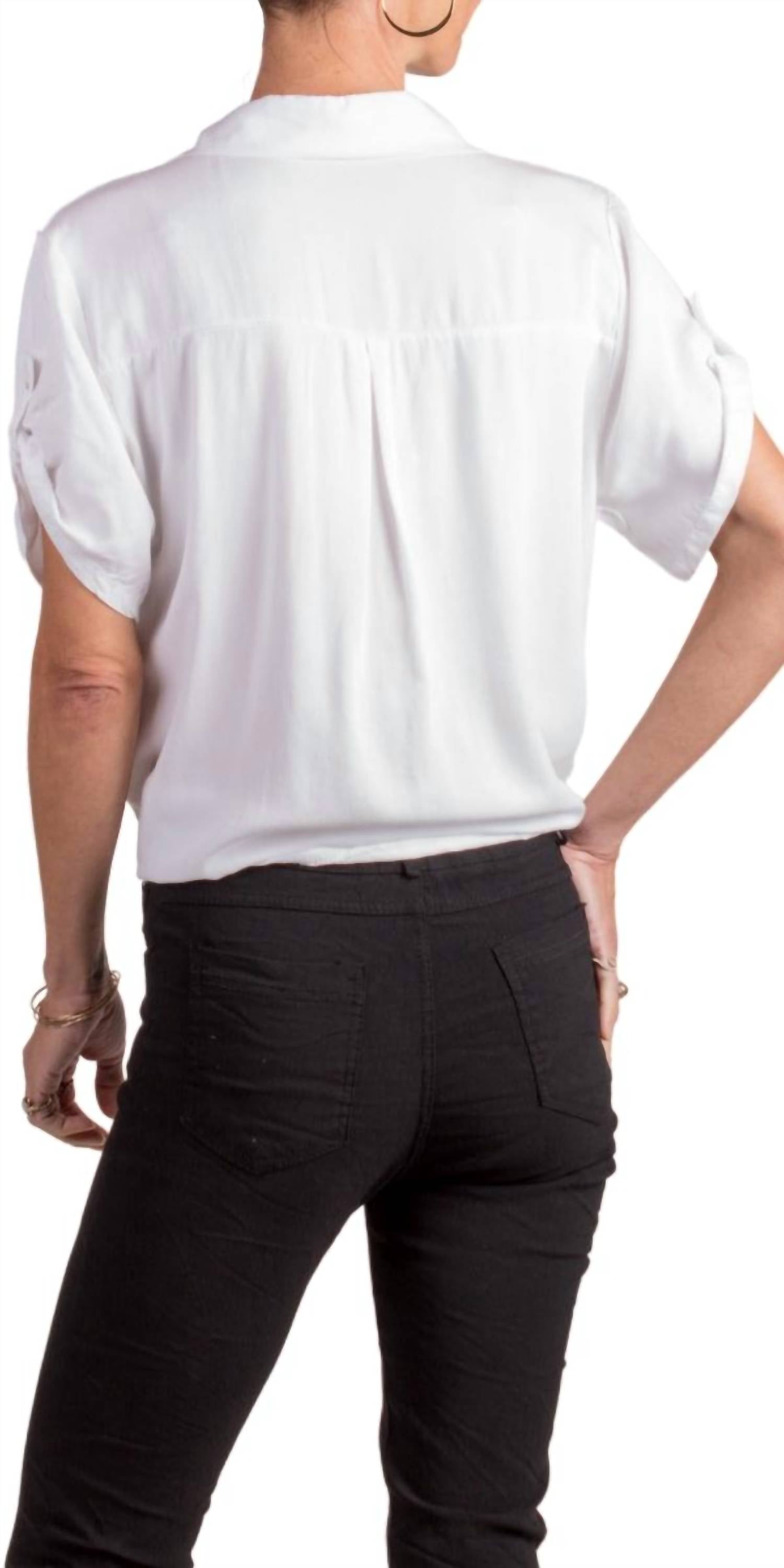 Gigi Moda - Nerina Short Sleeve Button Down Shirt
