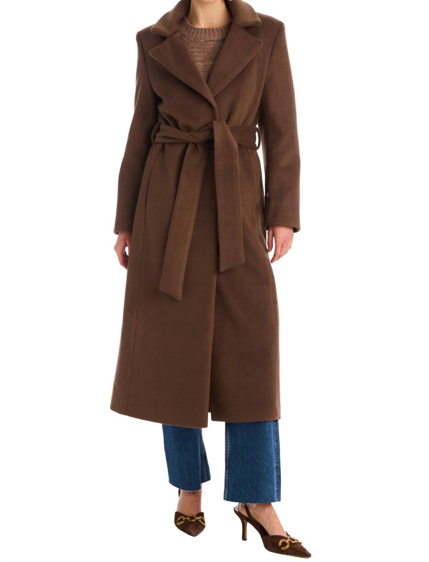 ALLISON NEW YORK Valencia Coat in mocha - women's jacket - view 5
