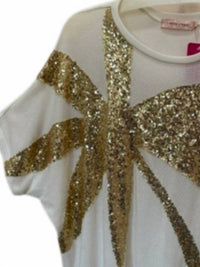 Traffic People - Women's Sequin Palm Tree Top
