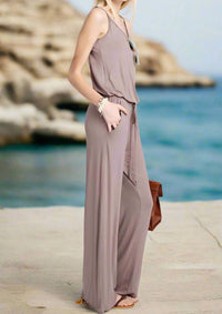 12Pm By Mon Ami - Soft Solid Jumpsuit