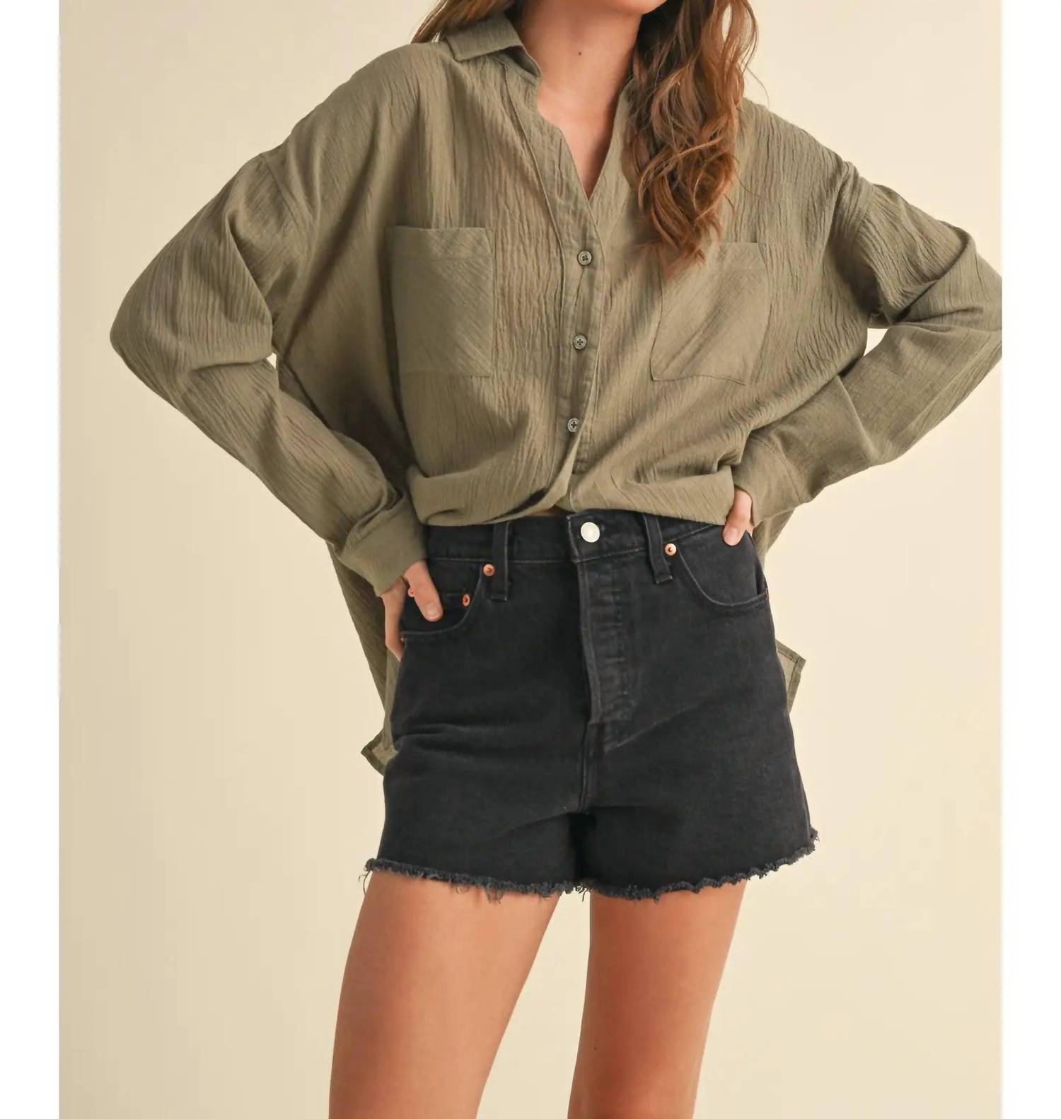 Miou Muse - Remington Button Down Basic Shirt