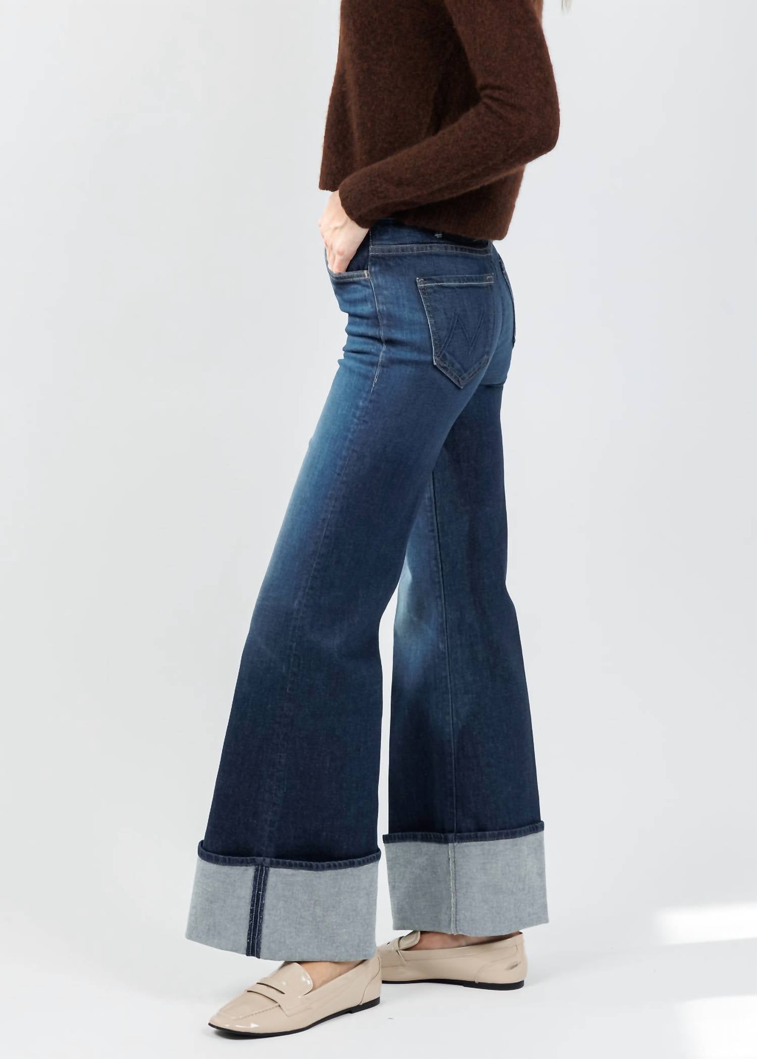 Mother - Lil Hustler Roller Sneak Cuff Jeans