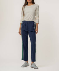 KUT FROM THE KLOTH Copa Straight Leg Pant With Seam Pocket in navy green - women's pants