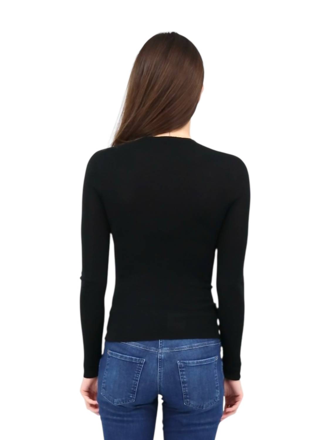 catherine gee Jennifer Sweater in black - women's sweater - detail view