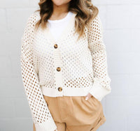 By Together - Kensley Open Knit Cardigan