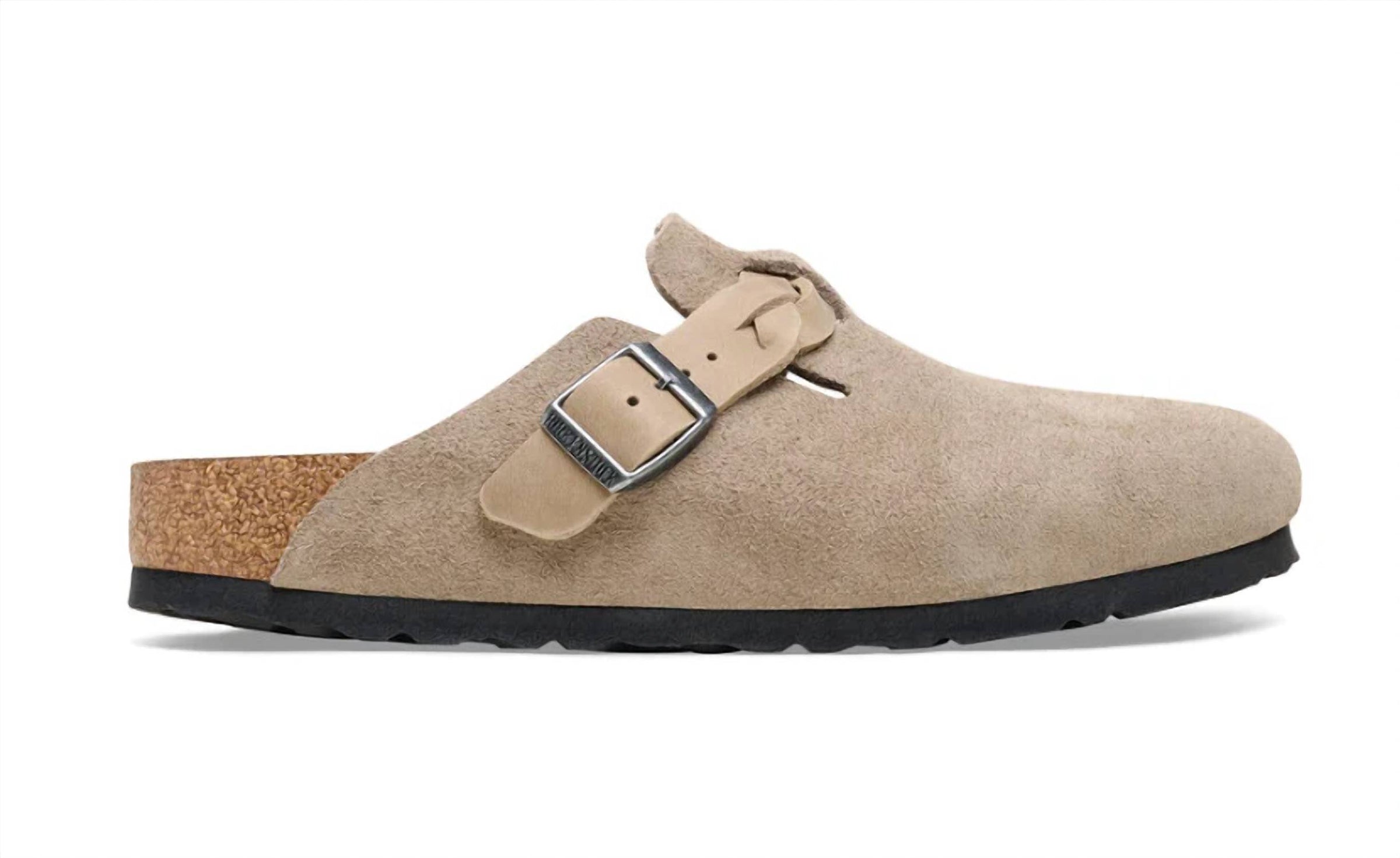Birkenstock - Women's Boston Braided Suede Clogs