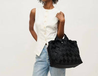 Urban Expressions Women's Ruth Woven Neoprene Crossbody Tote in black - women's bag - view 4