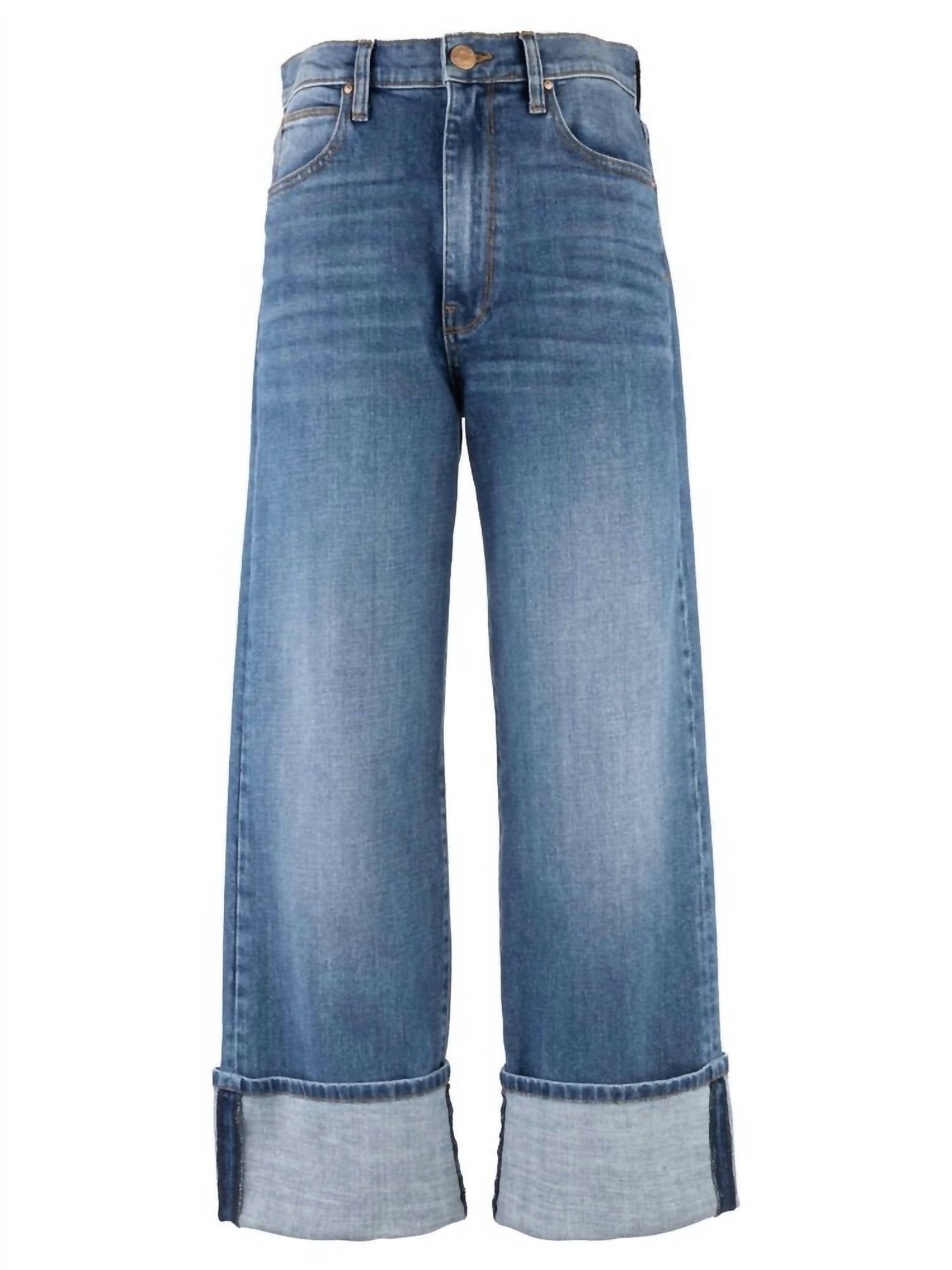 Kut From The Kloth - Women's Sienna High Rise Wide Leg Roll Up Jeans