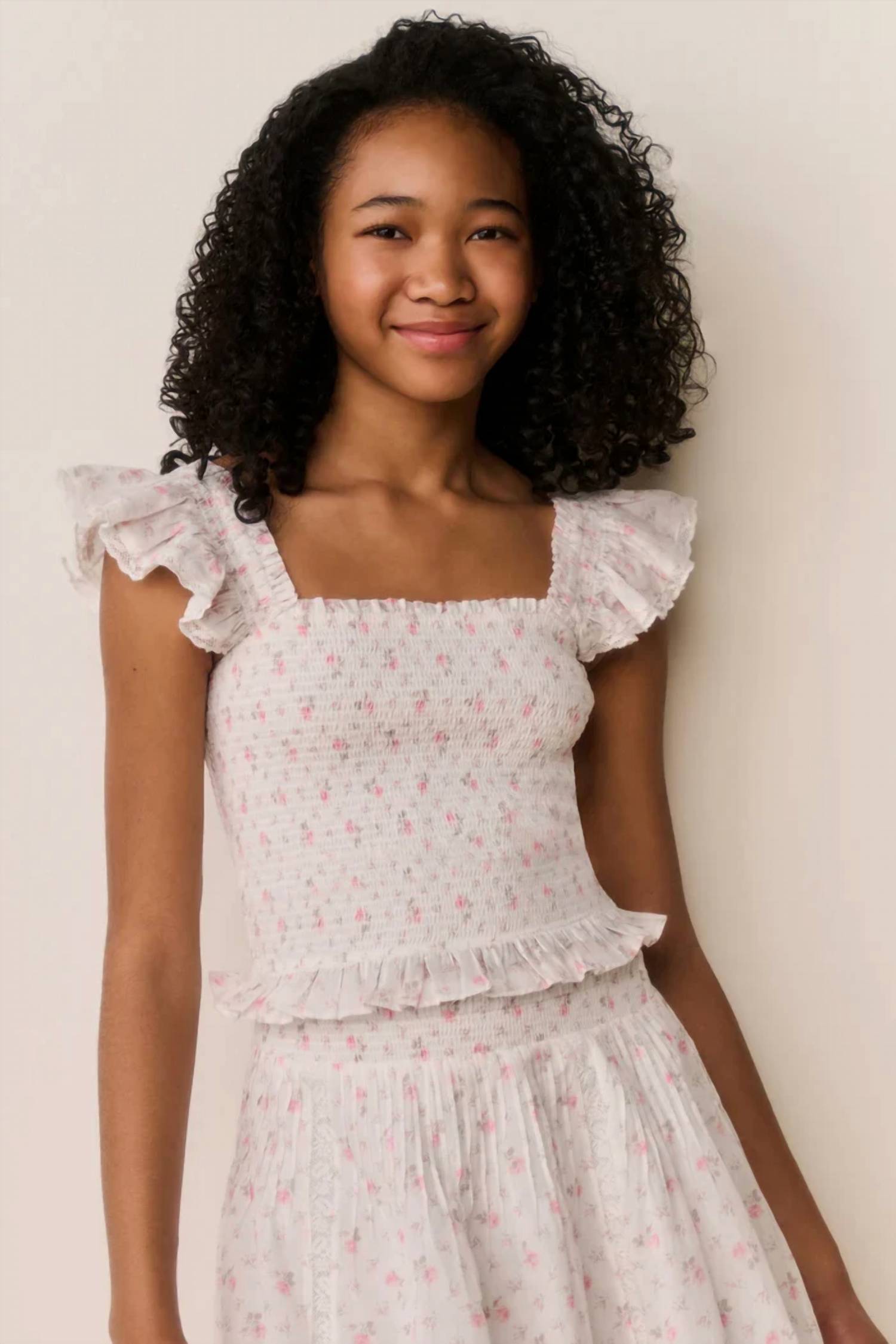 Loveshackfancy - Tween Jeanna Floral Cotton Top