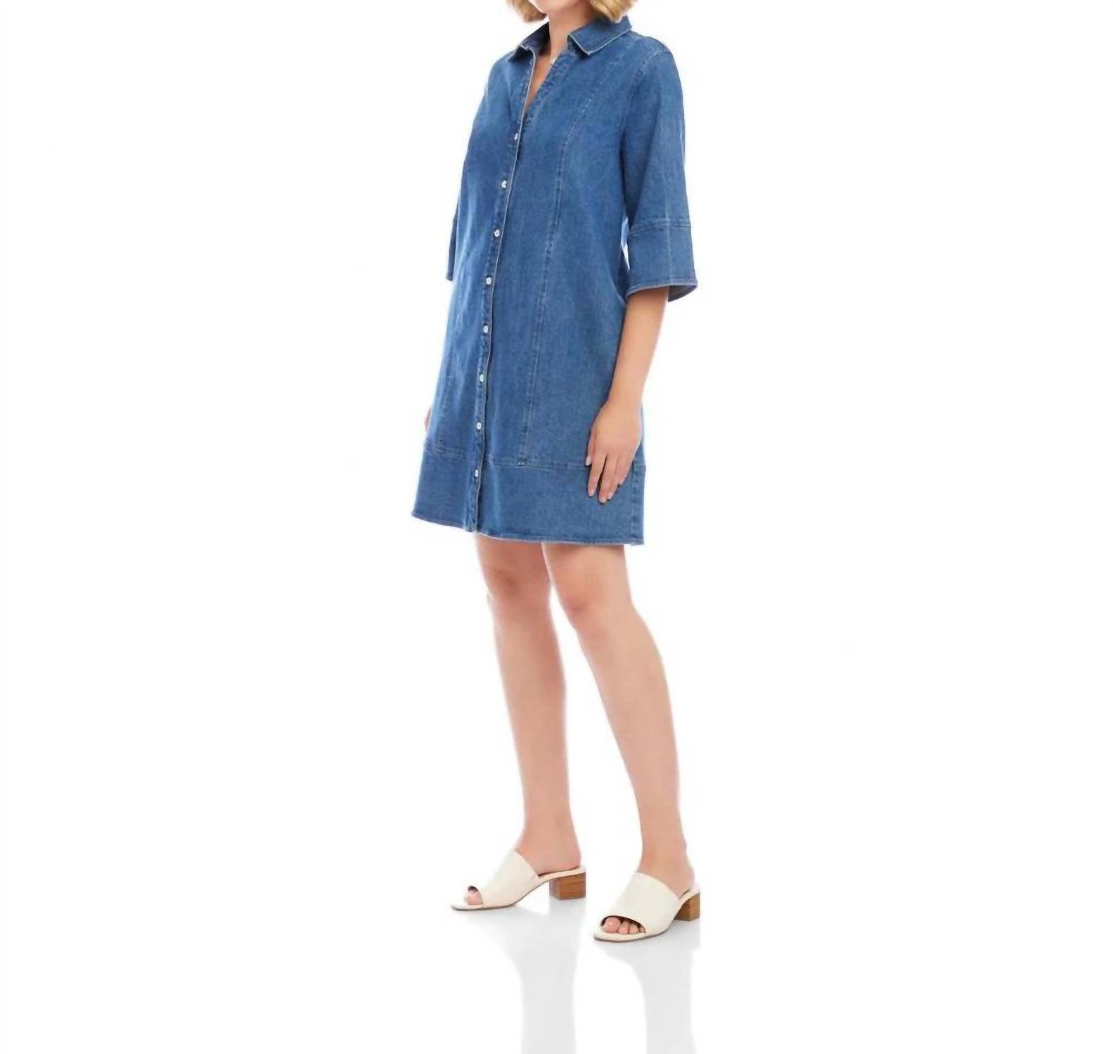 Karen Kane - Flare Sleeve Shirtdress