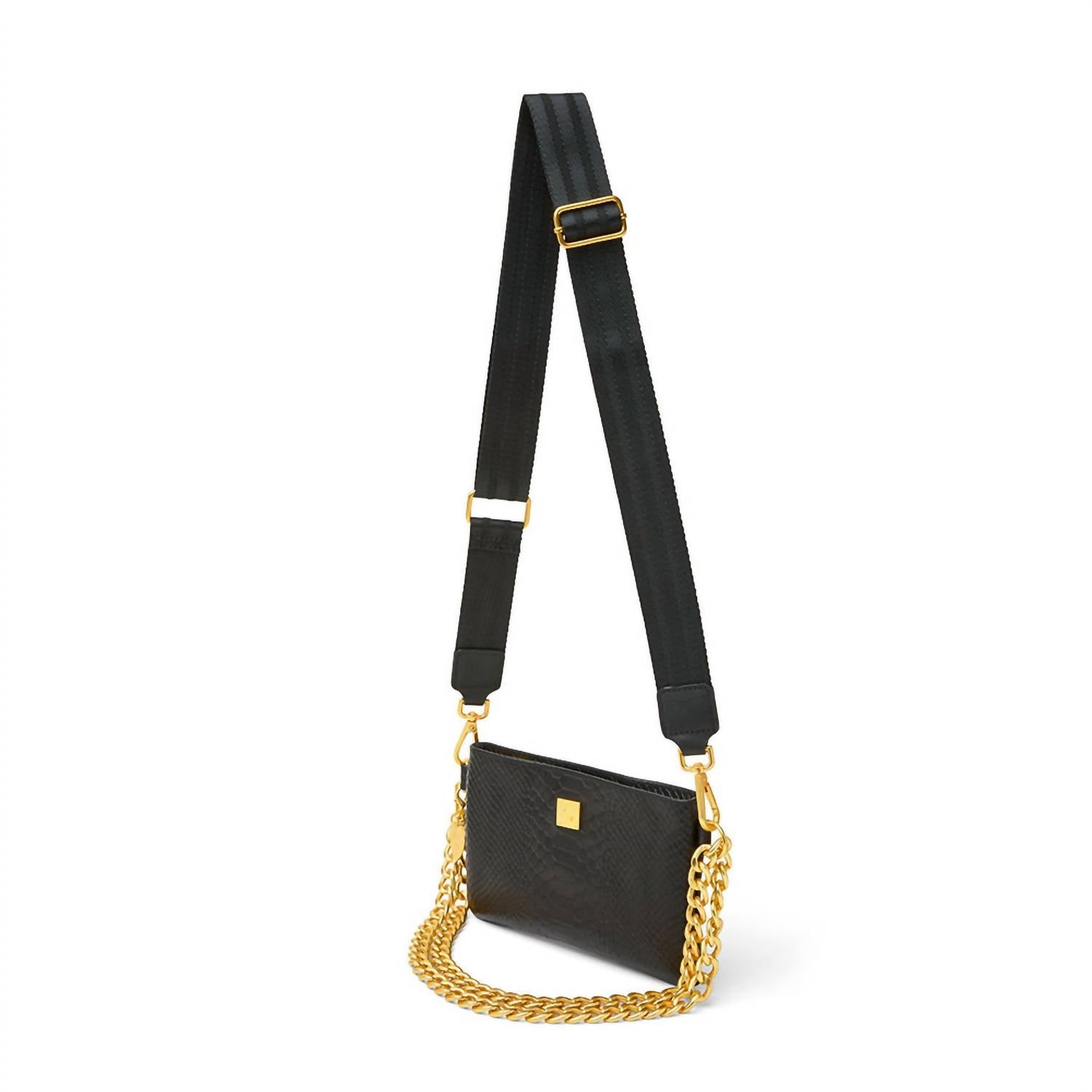THINK ROYLN Women's Fame Bag in black pytho - women's bag - view 4