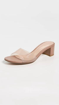 Gianvito Rossi - Women's Plexi Block Heel Mule