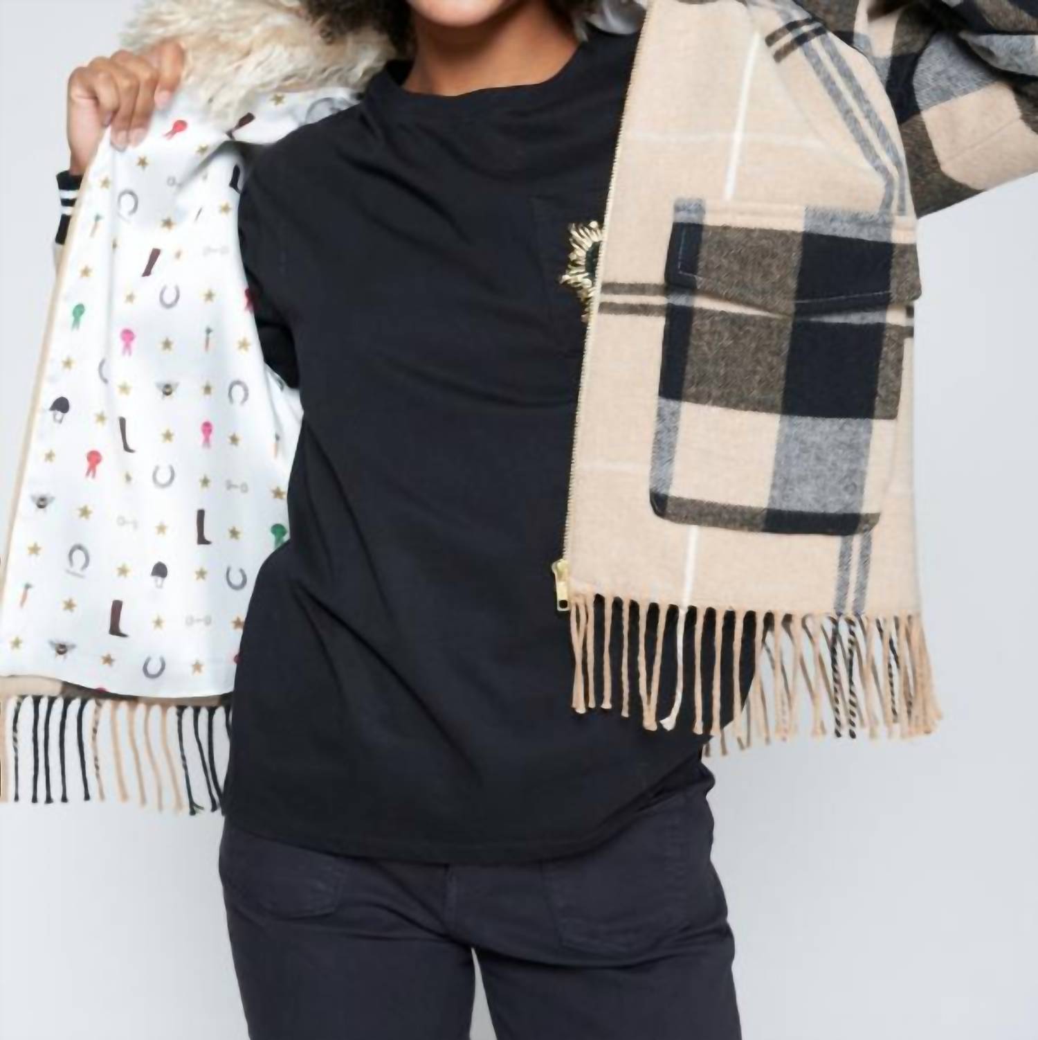 Vilagallo - Wool Blend Bomber Jacket