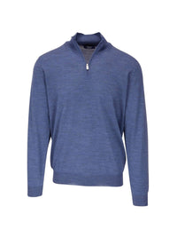 Fedeli - Men's Lightweight Wool Quarter Zip Jacket