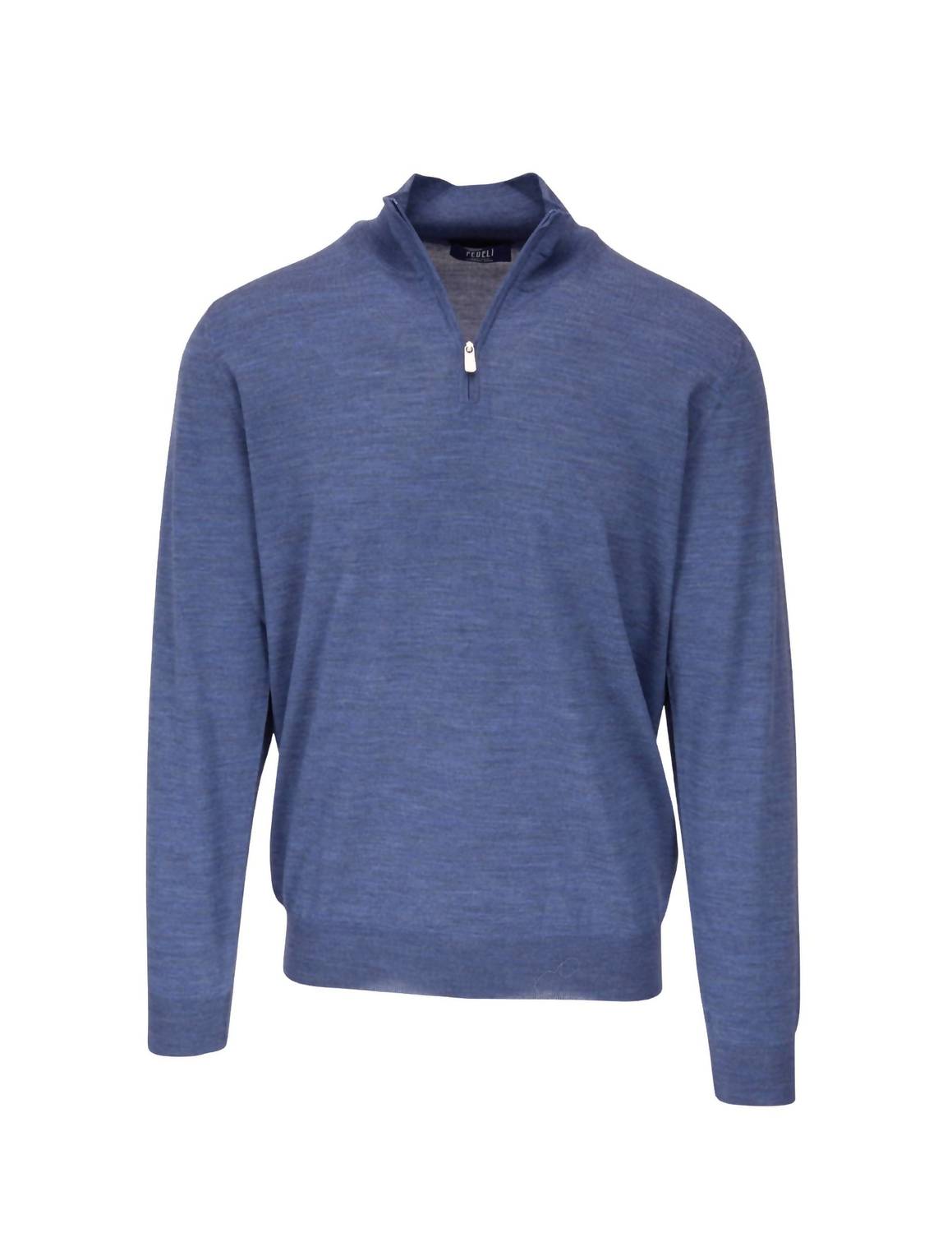 Fedeli - Men's Lightweight Wool Quarter Zip Jacket