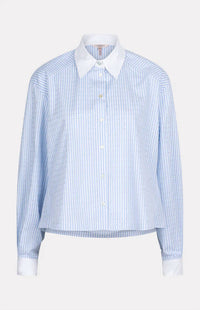 Esqualo - Berritt Rhinestones Striped Blouse