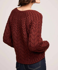Gentle Fawn Lorenzo Sweater in mahogany - women's sweater - alternate view