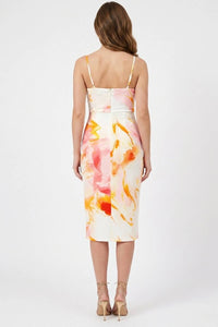 Laundry By Shelli Segal - Cowl Neck Front Slit Dress
