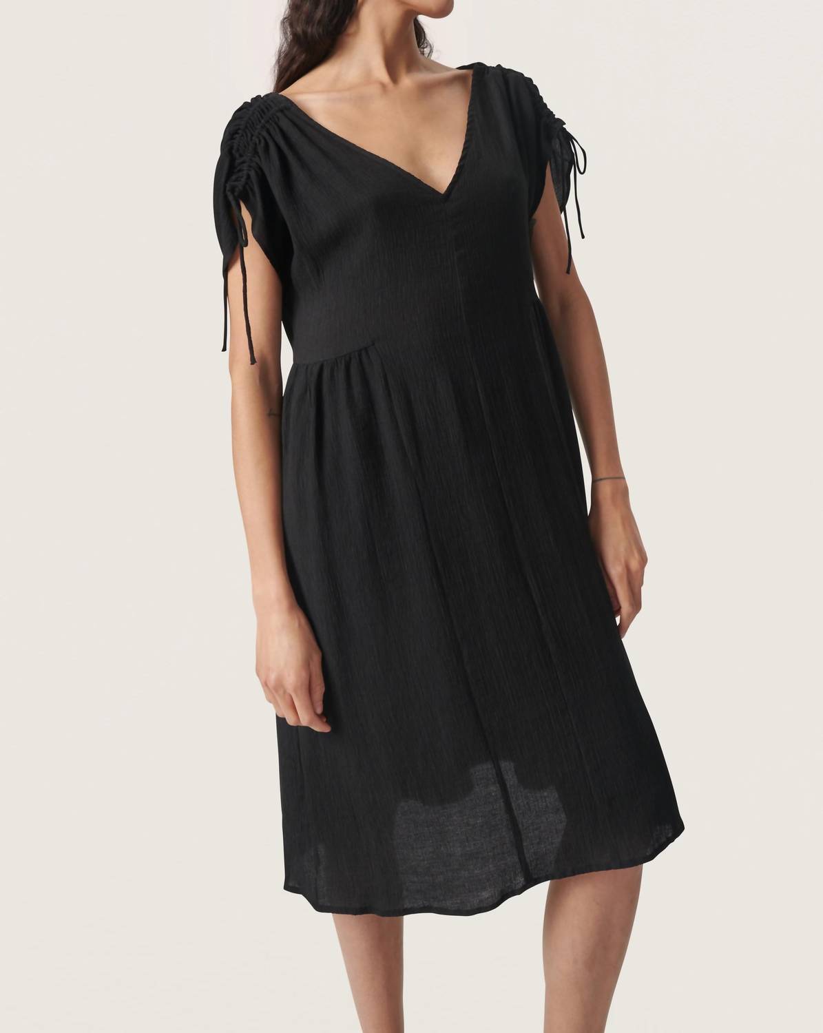Soaked In Luxury - Kehlani Open Back Short Sleeve Dress