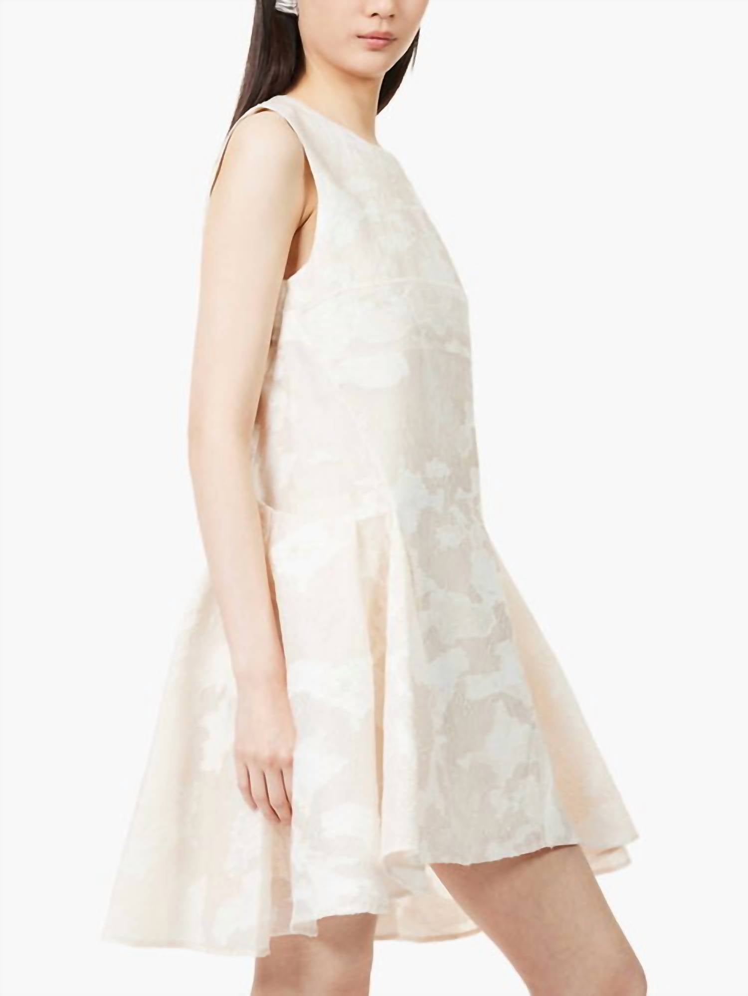 Stine Goya - Romantic Ruffling Sleeveless Mini Dress