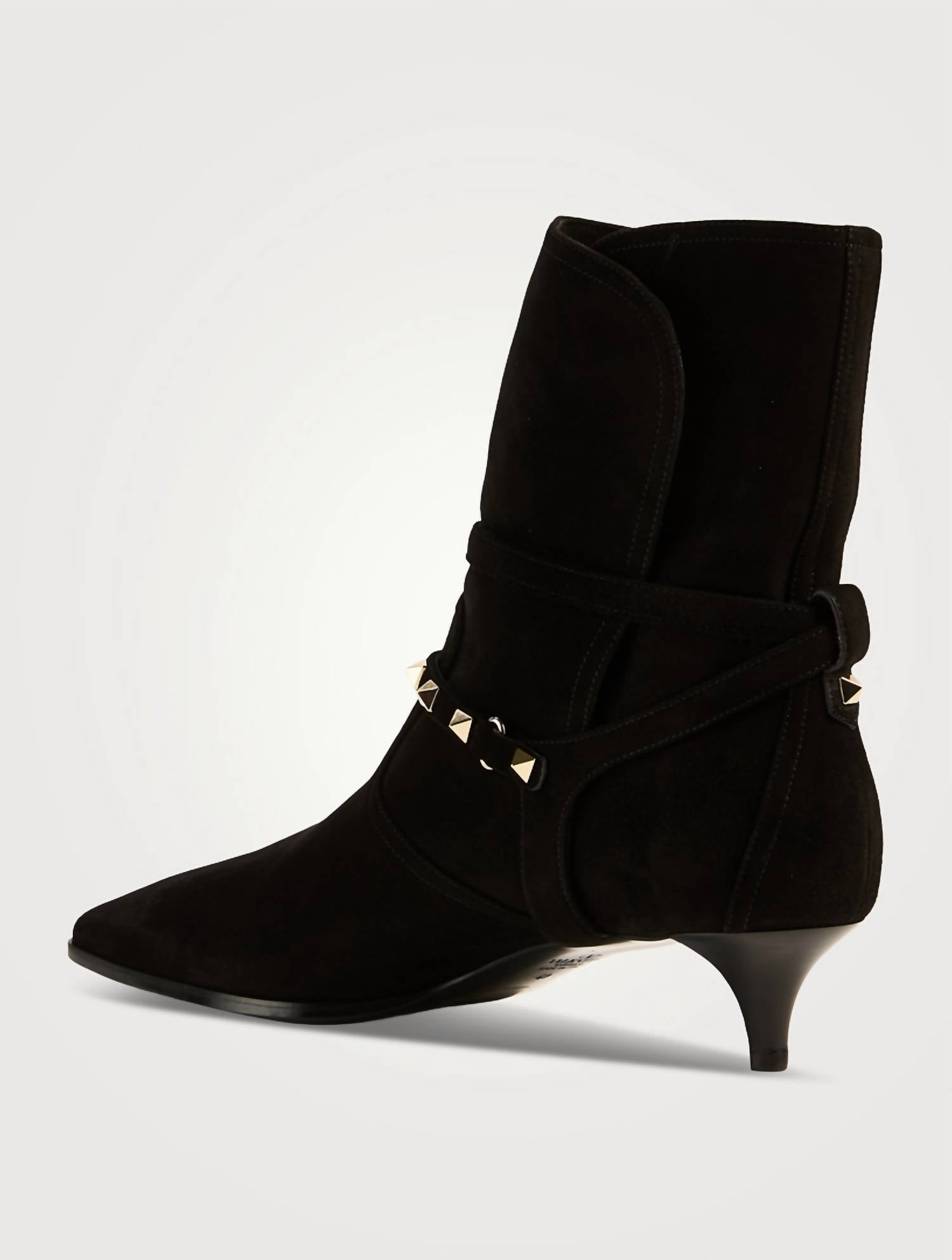 Valentino - Women's Rockstud Suede Ankle Boots