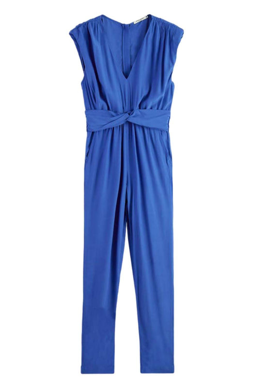 Scotch & Soda - Belted V Neck Jumpsuit