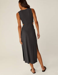 Beyond Yoga - Around The World Front Twist Midi Dress