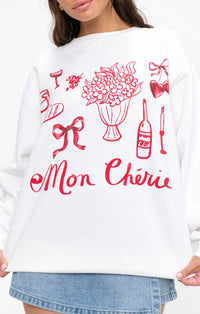 Show Me Your Mumu Stanley Sweatshirt in white - women's top