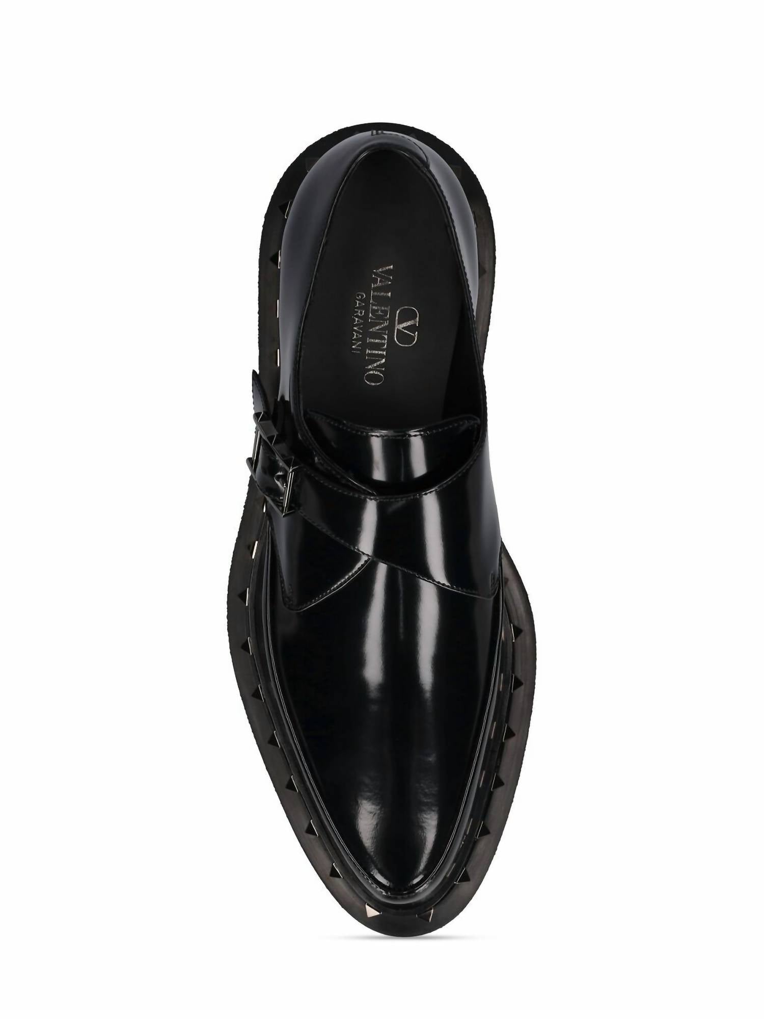 Valentino Garavani - Men's Single Monk Patent Leather Platform Loafers