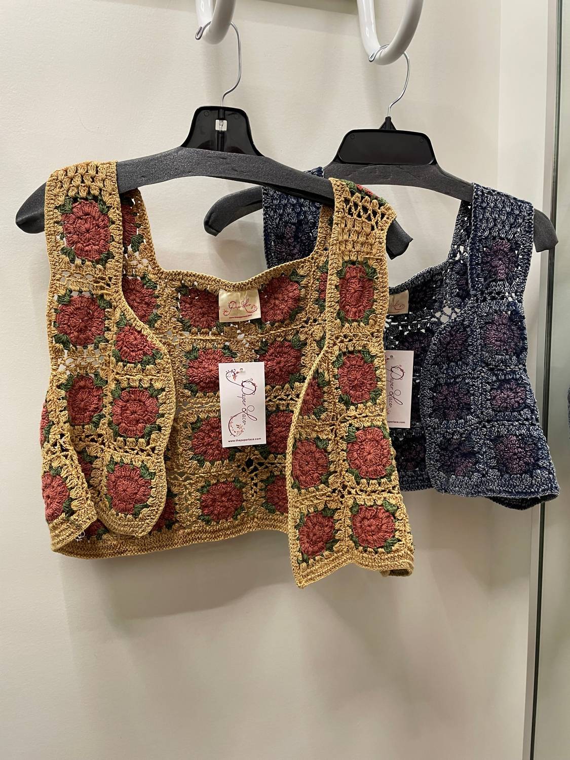 Paperlace - Women's Boho Blossom Crop Vest