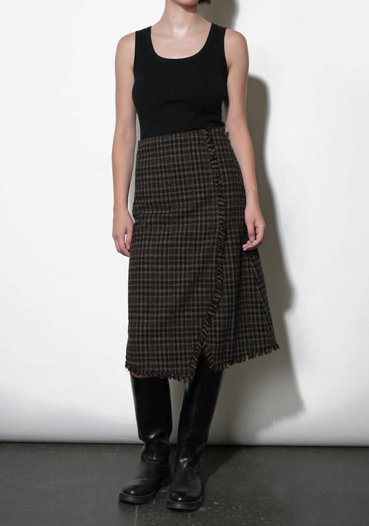 Greylin - Brighton Asymmetric Fringe Skirt