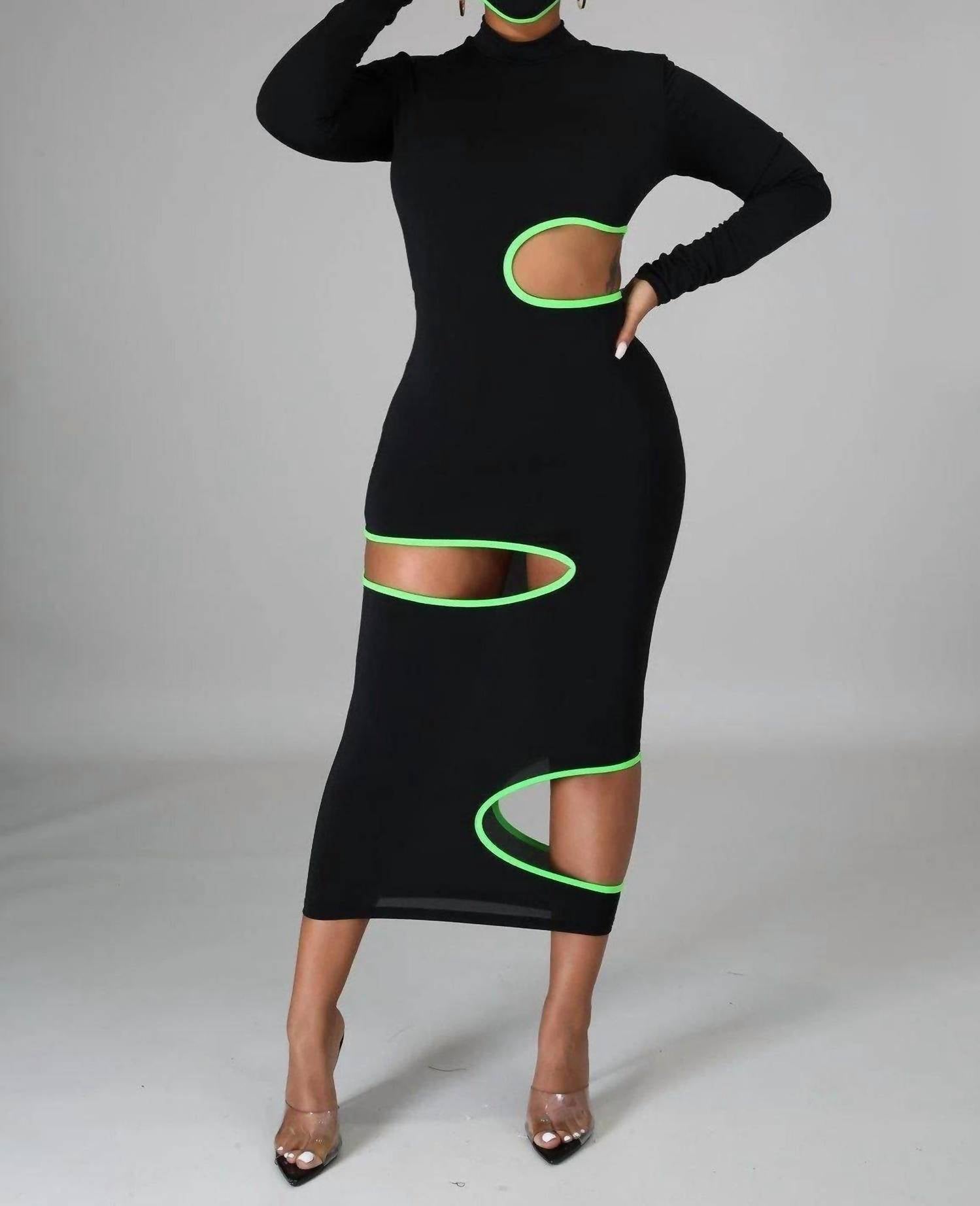 Good Time Usa - Take A Peek Cut Out Midi Dress