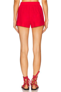 Show Me Your Mumu Max Boxer Shorts in red - women's shorts - detail view
