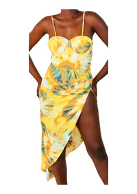 Little Secret Of Mine - Bare With Me Sleeveless Corset Midi Dress