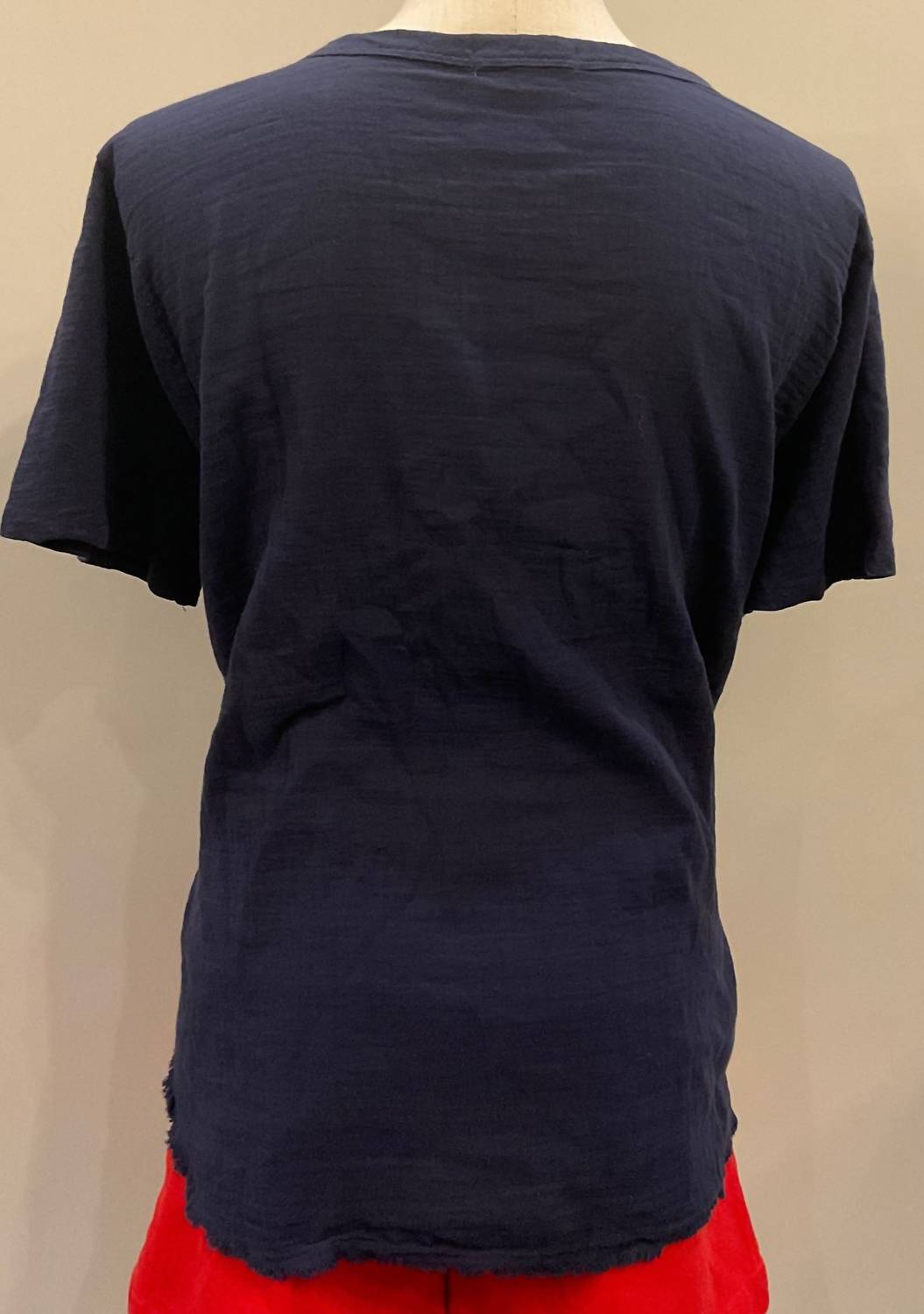 Mododoc - Women's Short Sleeve Pleated Shoulder Tee