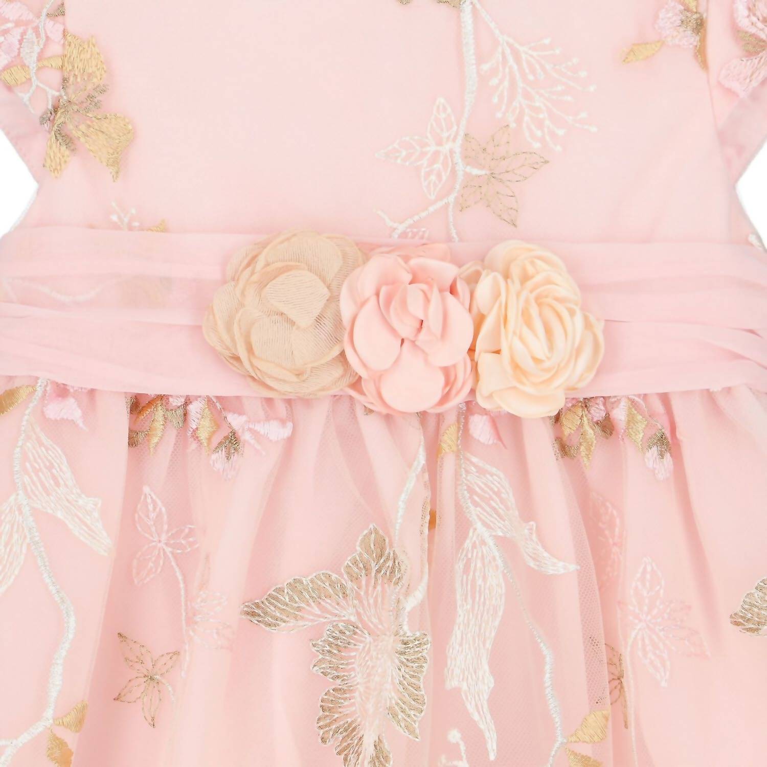 Patachou - Embroidered Tulle Woven Dress