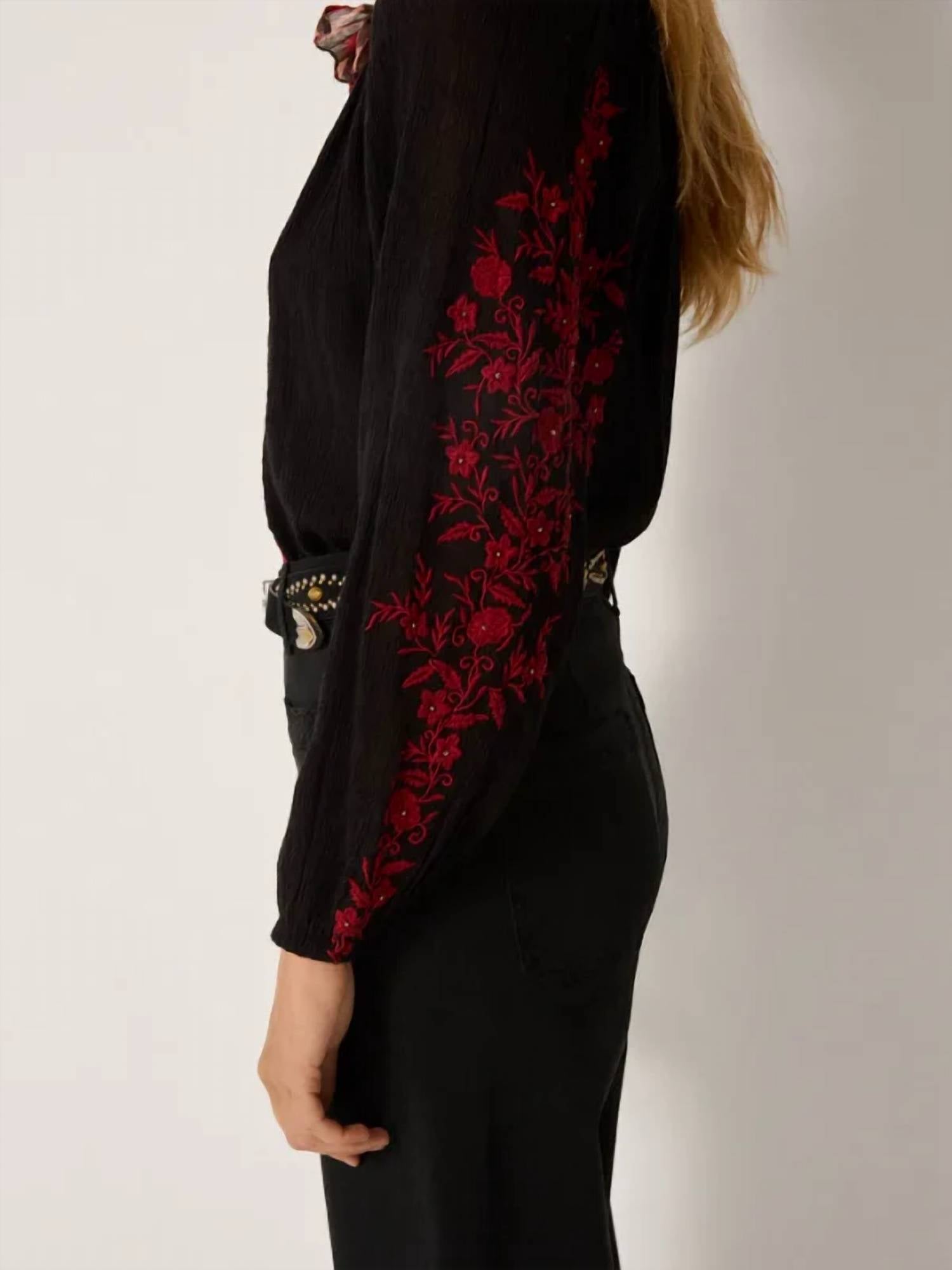 Maison Hotel - Greta Embroidered Blouse