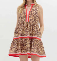 Entro - Sleeveless Tiered Mini Dress