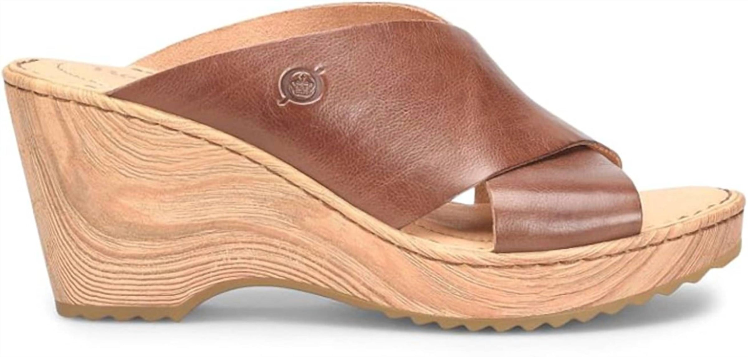Born Women's Nora Sandals in brown - women's sandal - detail view