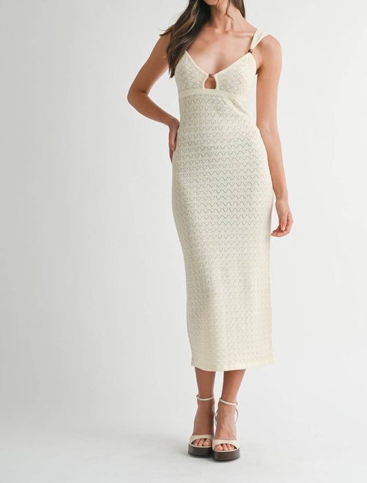 Mable - Pointelle Midi Dress