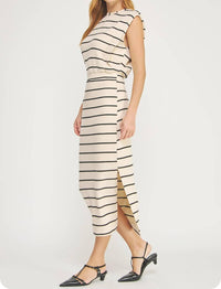 Strut & Bolt - Stripe Expectations Knit Midi Dress