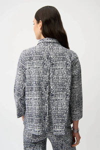 Joseph Ribkoff - Abstract 3/4 Sleeve Trapeze Jacket