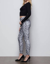 GOOD AMERICAN Good Waist Crop High Waisted Jeans in snake - women's jeans - detail view
